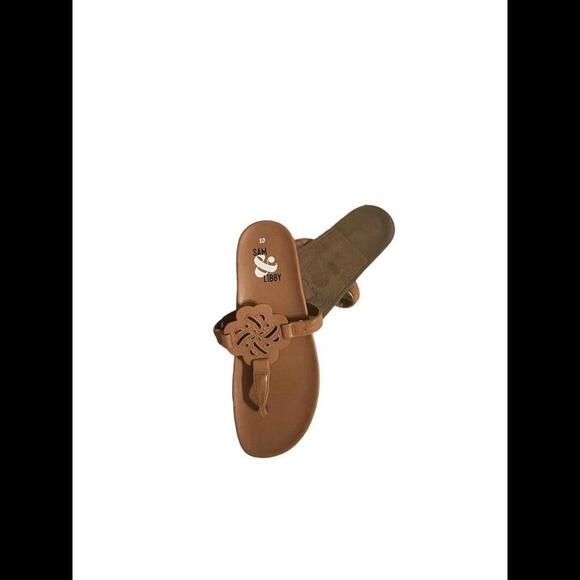 Sam & Libby Alexandra Thong Flip Flop Women's Size 10 Cuoio Brown EXCELLENT! - Picture 2 of 2